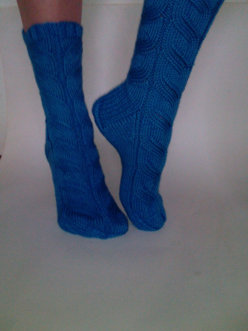 Stiefel Socken. Kniehohe Socken. Knie-Socken. Kniehohe Socken. Wollsocken, gestrickte Wollsocken Bild 3