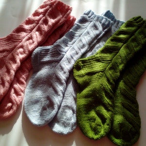 Stiefel Socken. Kniehohe Socken. Knie-Socken. Kniehohe Socken. Wollsocken, gestrickte Wollsocken Bild 5