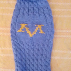 Clothes for dog. Monogrammed Pullover Knit Dog Sweater