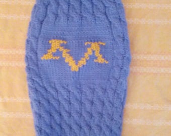 Kleidung für Hund. Monogrammed Pullover Stricken Hundepullover