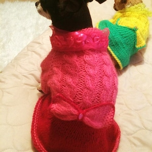 Dog sweater, Dog dress, dog clothing, dog coats,dog dress. Dress for dog