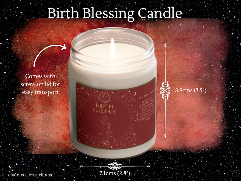 Birth Candle for Blessingways, Mothers Blessings and Baby Shower Gifts ...
