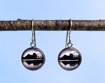 Cradle Mountain Earrings - Landscape Jewellery - Original Photography - Handmade in Tasmania, Australia