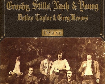 Vintage Vinyl Crosby, Stills, Nash & Young - Déjà Vu 70&#39;s David Crosby Classic Rock  Record