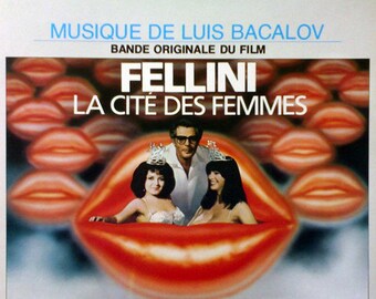 Vintage VinylLuis Bacalov - Fellini's La Cité Des Femmes 80's Movie Soundtrack Vinyl LP