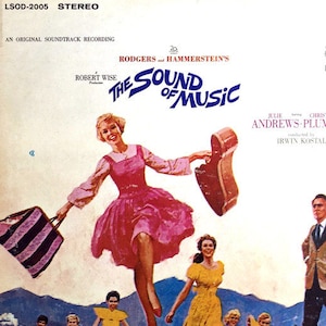 Vinil Vintage The Sound Of Music - Trilha Sonora de Filme Musical dos Anos 60 1ª Imprensa Vinil LP
