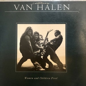 Vintage Vinyl Van Halen-  Women And Children First 80&#39;s  Rock Metal Guitar Rock First Press Record