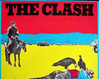 Vintage Vinyl The Clash – Give 'Em Enough Rope 70's Punk Rock LP Record