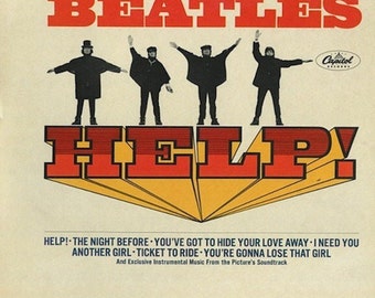 Vintage Vinyl The Beatles  - Help! Classic Rock  60's Soundtrack 1st STEREO  Record
