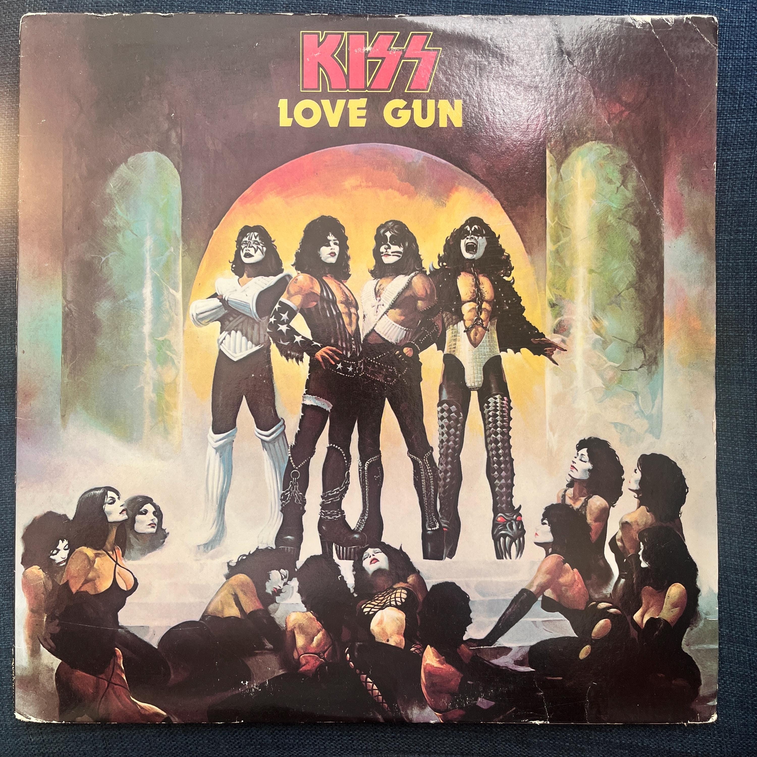 RARE INSERTS Vintage Vinyl Kiss – Love Gun 70's Glam Ace Frehley
