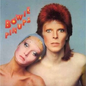 Vintage Vinyl David Bowie- Pin Ups 70&#39;s Glam Rock First Press Vinyl LP