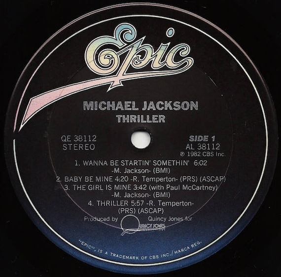 英LP MICHAEL JACKSON Thriller ステレオUKオリジナル 英LP MICHAEL