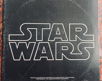 Vintage Vinyl STAR WARS-  70&#39;s John Williams  Science Fiction Movie Modern Classical Soundtrack Two Record Set