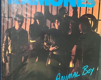 Vinilo vintage RARO Ramones – Animal Boy, primera edición promocional de la banda sonora del punk rock de los 80