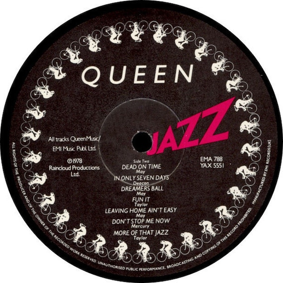 Disco LP vintage in vinile Queen Jazz anni '70 Rock First Press -   Italia