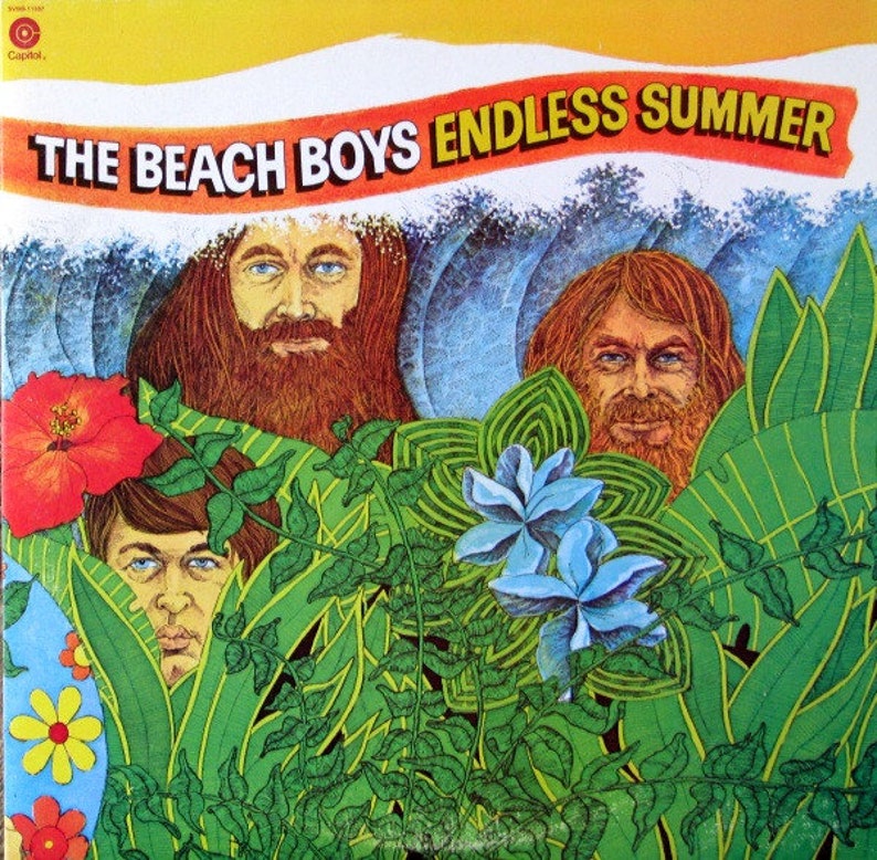 Vintage Vinyl The Beach Boys Endless Summer 60s Pop Surf Rock 2X LP Record Set image 1