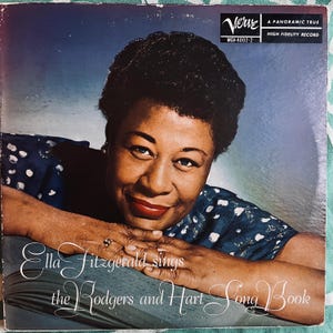 Vintage vinyl Ella Fitzgerald - Sings The Rodgers And Hart Song Book 50&#39;s jazzmusical bigband vrouwelijke zanger dubbele vinylplatenset