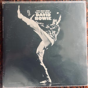 Vintage Vinyl David Bowie - The Man Who Sold The World 70&#39;s Record + POSTER