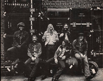 Vintage Vinyl The Allman Brothers Band – The Allman Brothers Band At Fillmore East 70s Southern Rock Classic Rock 1st Press 2X Record LP Set