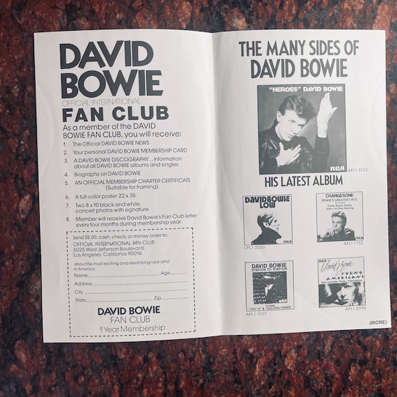 Vintage Vinyl David Bowie - Changes 80's Pop Rock Compilation 1st