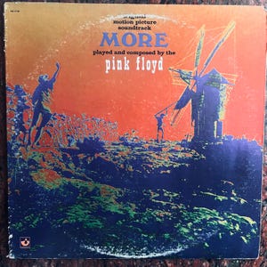 Vintage Vinyl Pink Floyd -  Soundtrack From The Film &quot;More&quot; 60&#39;s Experimental Acoustic Prog Rock Record