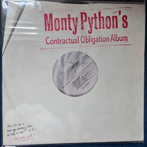 Vintage Vinyl Monty Python John Cleese –  Monty Python's Contractual Obligation Album's British Comedy TV Soundtrack Spoken Word  LP Record
