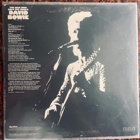 デヴィッド・ボウイ 世界を売った男 ポスター付き レコード DAVID