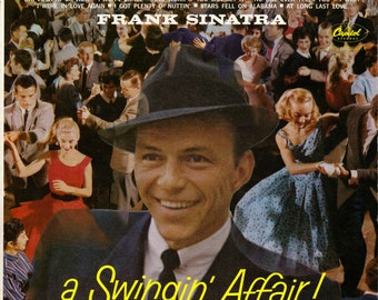 Frank Sinatra-  A Swingin' Affair 50's Swing Jazz Big Band 1st Press Vinyl LP