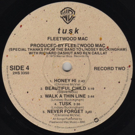 Vintage Vinyl Fleetwood Mac ~tusk 70's Classic Rock 1st Press