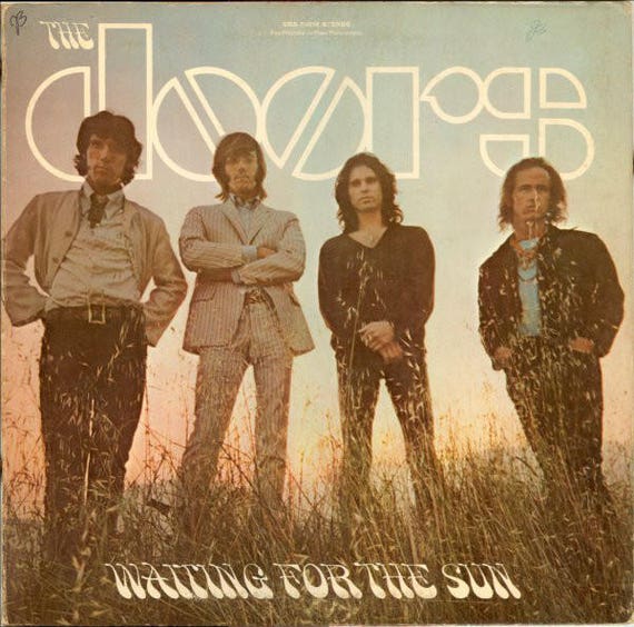 The Doors Waiting For The Sun Rare Promo Sticker 60 S Etsy