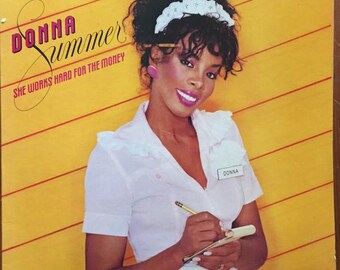 Donna Summer – She Works Hard For The Money 80&#39;s Synth Pop Electronic Dance Disco Vintage Vinyl LP Record