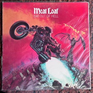 Vintage Vinyl Meat Loaf -  Bat Out Of Hell 70&#39;s Classic Rock First Press  LP Record