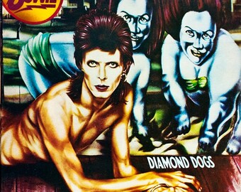 Vintage Vinyl David Bowie- Diamond Dogs 80's Pop Rock LP