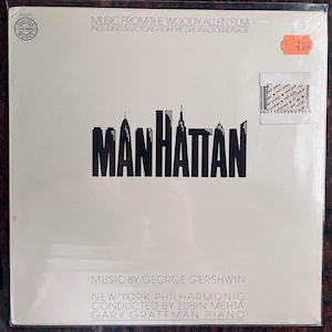 Vintage Schallplatte NEU VERsiegelt George Gershwin - Manhattan 70er Komödie Film Soundtrack Woody Allen Orchestermusik LP Schallplatte