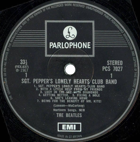 Vintage Vinyl the Beatles - Sgt. Pepper's Lonely Hearts Club Band