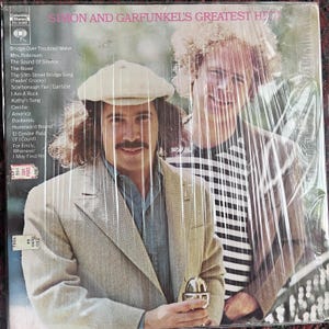 Vintage Vinyl Simon & Garfunkel- Simon And Garfunkel&#39;s Greatest Hits 70&#39;s Folk Pop Soft Rock LP Record