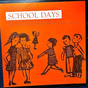Vintage Vinyl Pete Seeger + Leadbelly– Songs To Grow On School Days 50s Children's Music Americana Country Folk 10" LP Record
