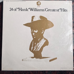 Vintage Vinyl Hank Williams - 24 Of Hank Williams' Greatest Hits Folk Country Rock Western Americana Double LP Record Set