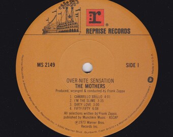 The Mothers – Over-nite Sensation 70's Frank Zappa Prog Funk