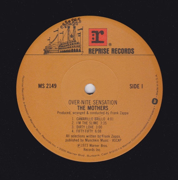 The Mothers – Over-nite Sensation 70's Frank Zappa Prog Funk