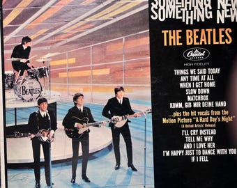 Vintage Vinyl The Beatles - Something New 60's Rock First MONO  Press Record