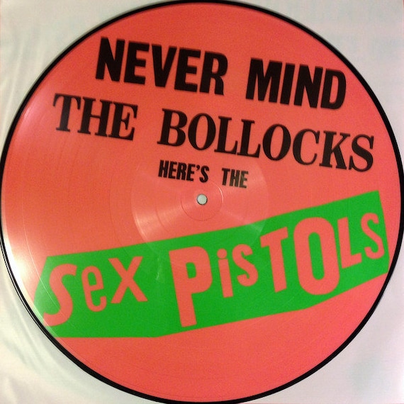 Unique THE SEX PISTOLS EARRINGS vinyl NEVER MIND THE BOLLOCKS record PUNK record