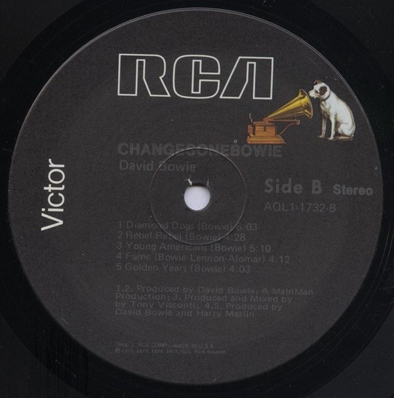 Vintage Vinyl David Bowie - Changes 80's Pop Rock Compilation 1st