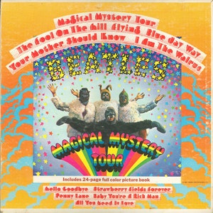 Vintage Vinyl The Beatles ~ Magical Mystery Tour 60&#39;s Psych Pop Rock Apple Press Record + Buch