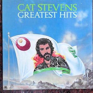 Vintage Vinyl Cat Stevens - Greatest Hits 70&#39;s Folk Acoustic Soft Rock LP Record