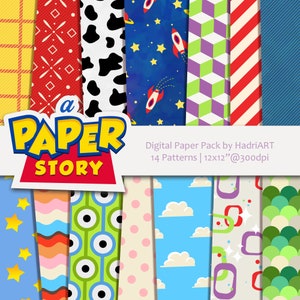 Toy Story Digital Paper Printable Patterns