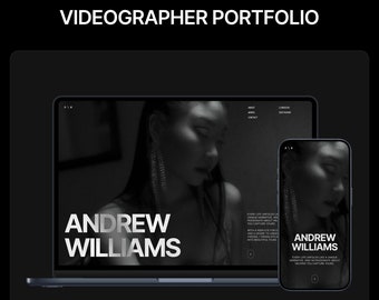 Videographer Framer Portfolio Website Template