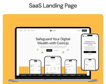 SaaS Framer ウェブサイト テンプレート — CoinUp