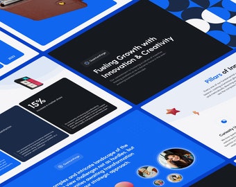 Business Strategy Presentation Template PowerPoint, Keynote — Quantum Forge