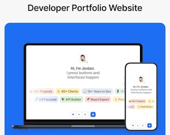 Bluren – Modello per la cornice del portfolio
